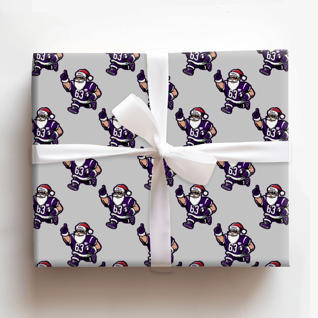 Santa’s Wildcat Kickoff - Wrapping Paper - Aspen & Arlo