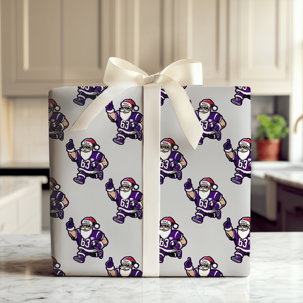 Santa’s Wildcat Kickoff - Wrapping Paper - Aspen & Arlo