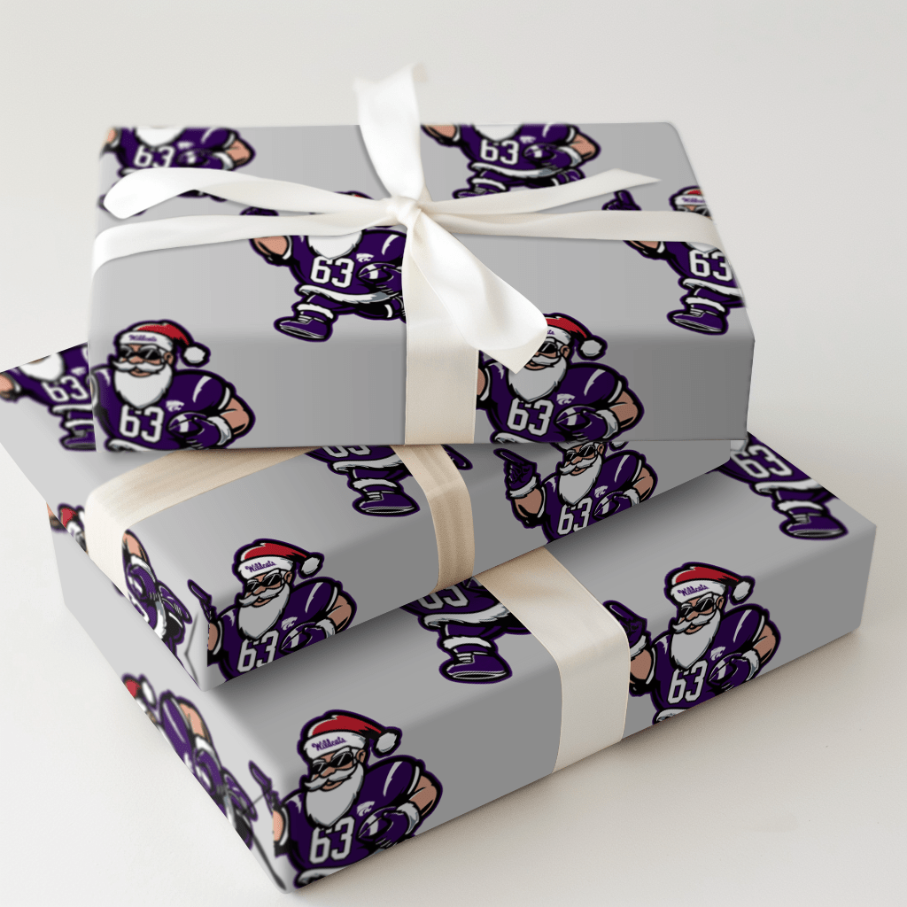 Santa’s Wildcat Kickoff - Wrapping Paper - Aspen & Arlo