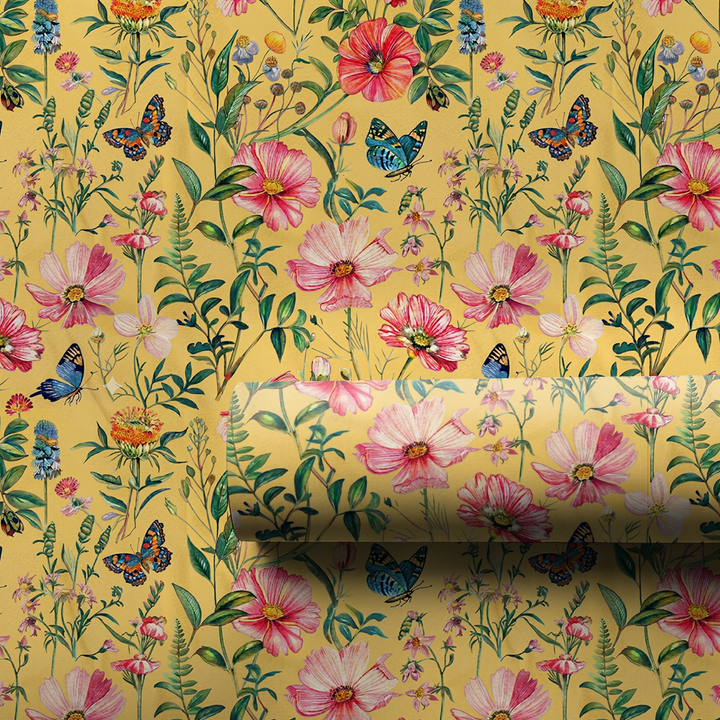 Garden Party Golden - Wrapping Paper - Aspen & Arlo