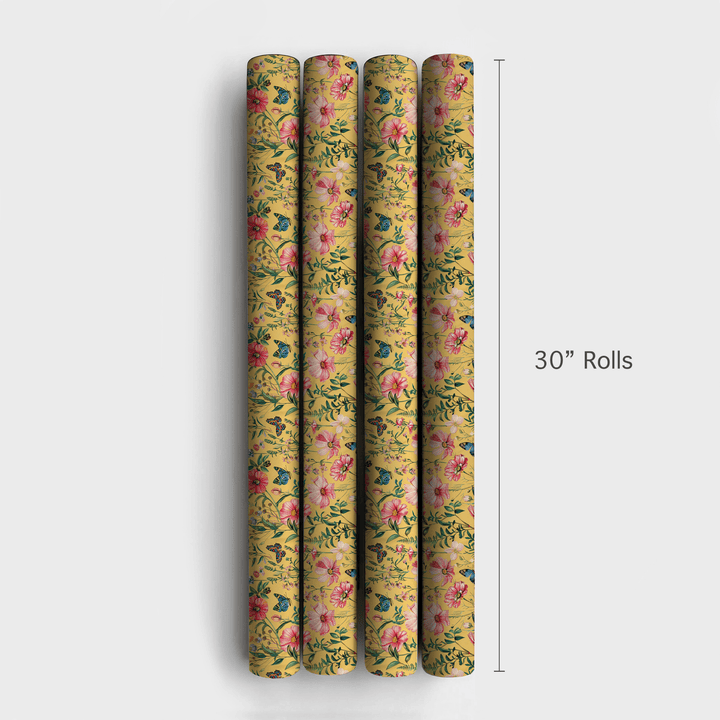 Garden Party Golden - Wrapping Paper - Aspen & Arlo