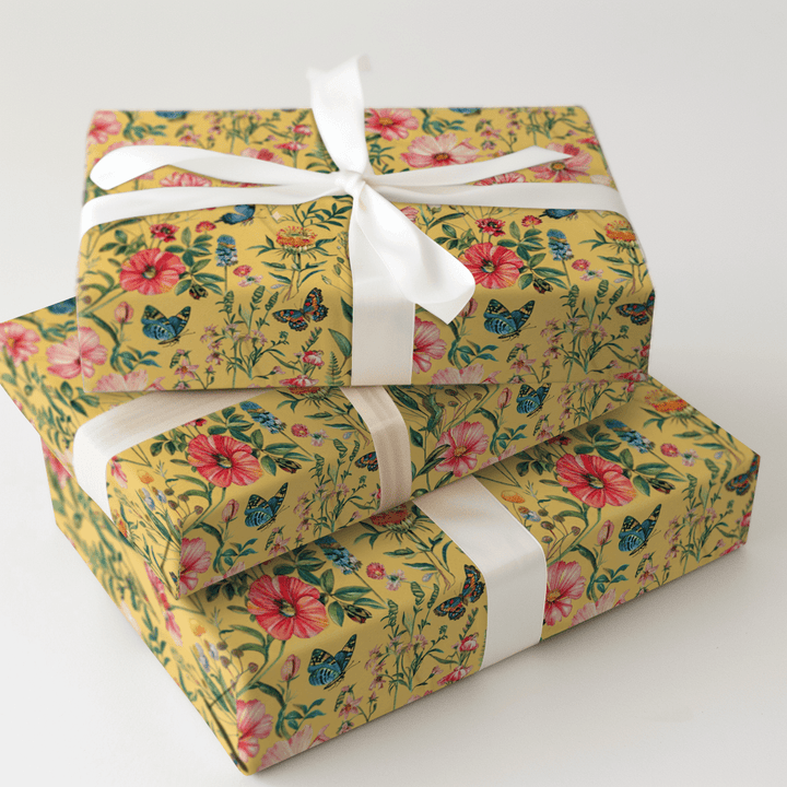 Garden Party Golden - Wrapping Paper - Aspen & Arlo