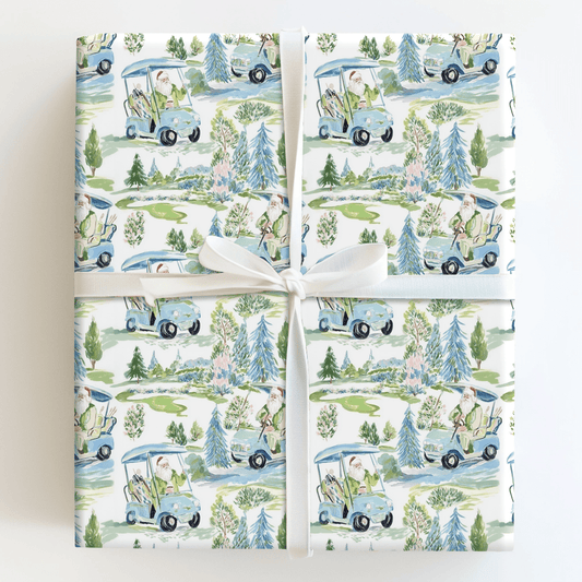 Frosted Golf Course - Wrapping Paper - Aspen & Arlo