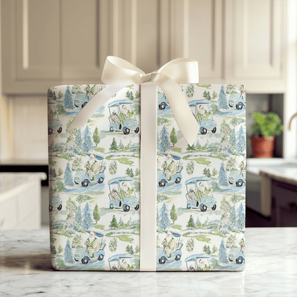 Frosted Golf Course - Wrapping Paper - Aspen & Arlo