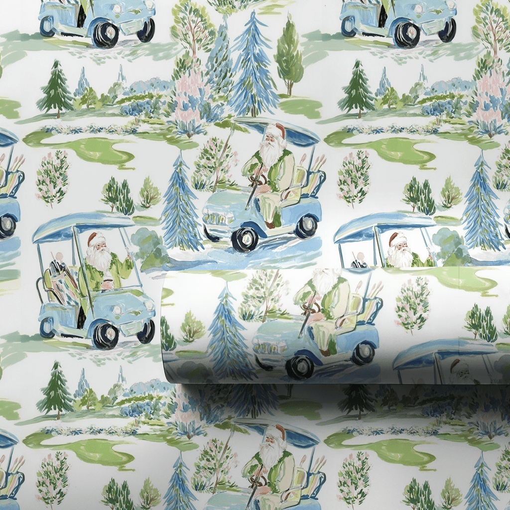 Frosted Golf Course - Wrapping Paper - Aspen & Arlo