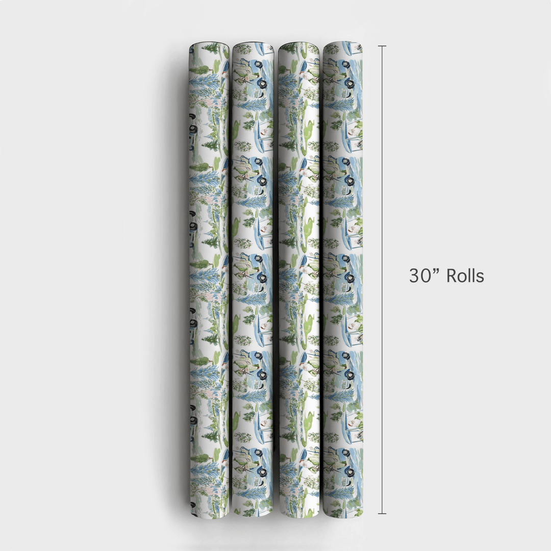 Frosted Golf Course - Wrapping Paper - Aspen & Arlo