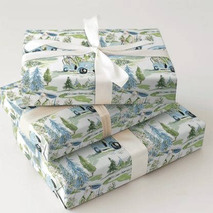 Frosted Golf Course - Wrapping Paper - Aspen & Arlo