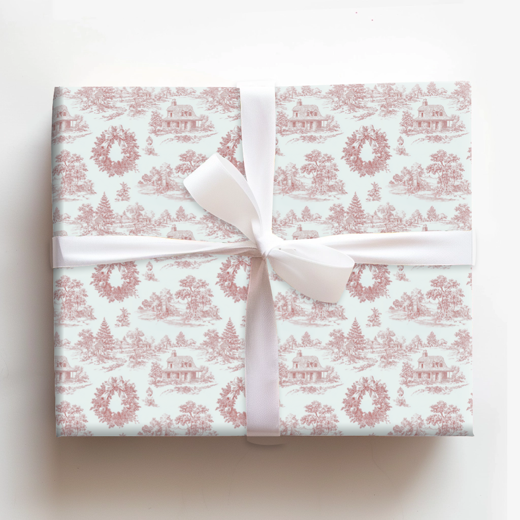 Red Wreath Toile