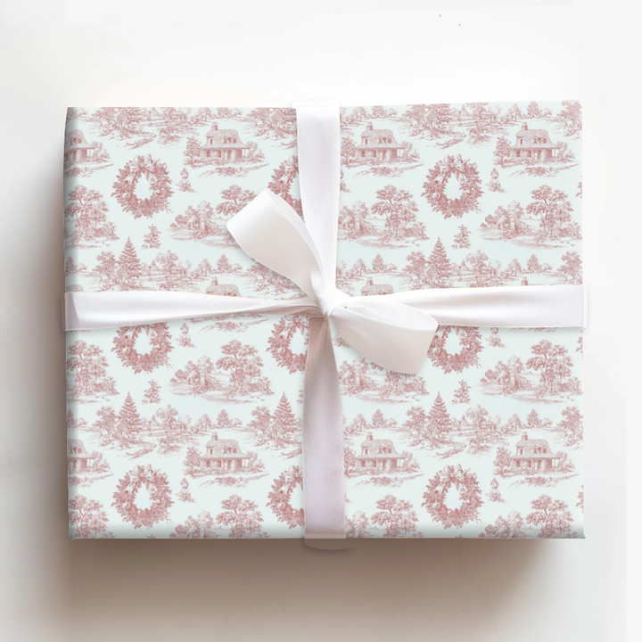 Red Wreath Toile
