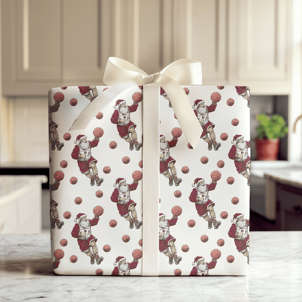 Chief Claus Courtside - Wrapping Paper - Aspen & Arlo