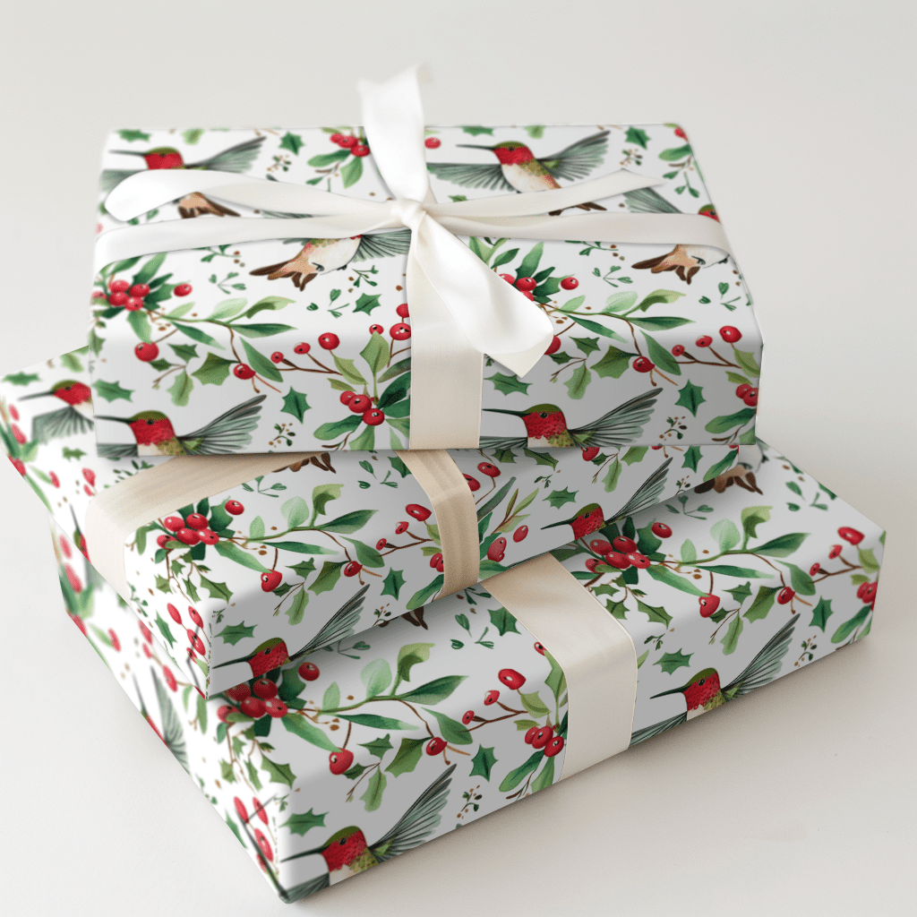 Holly Hummer - Wrapping Paper - Aspen & Arlo
