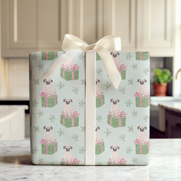 Pink Puggle Christmas