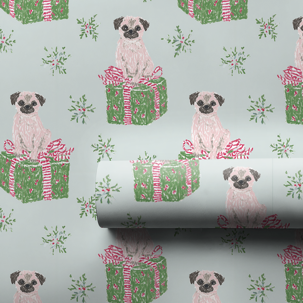Pink Puggle Christmas