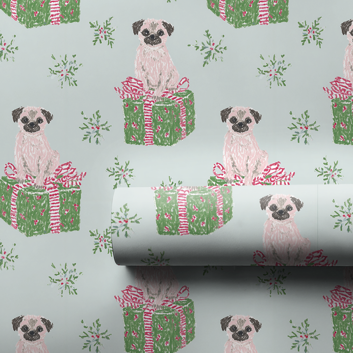 Pink Puggle Christmas