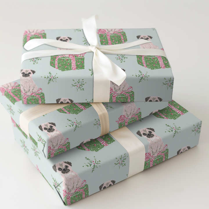 Pink Puggle Christmas