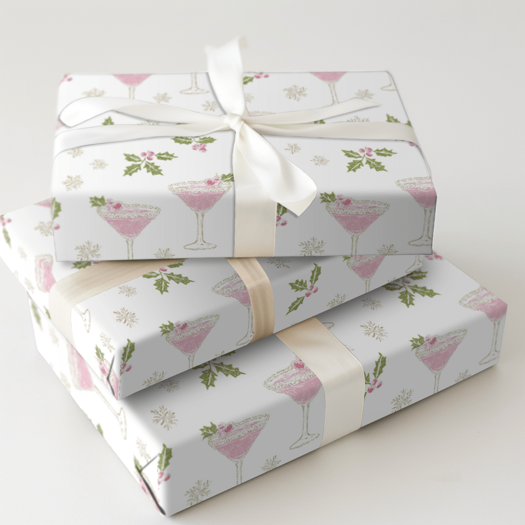 Christmas Cosmopolitans - Wrapping Paper - Aspen & Arlo