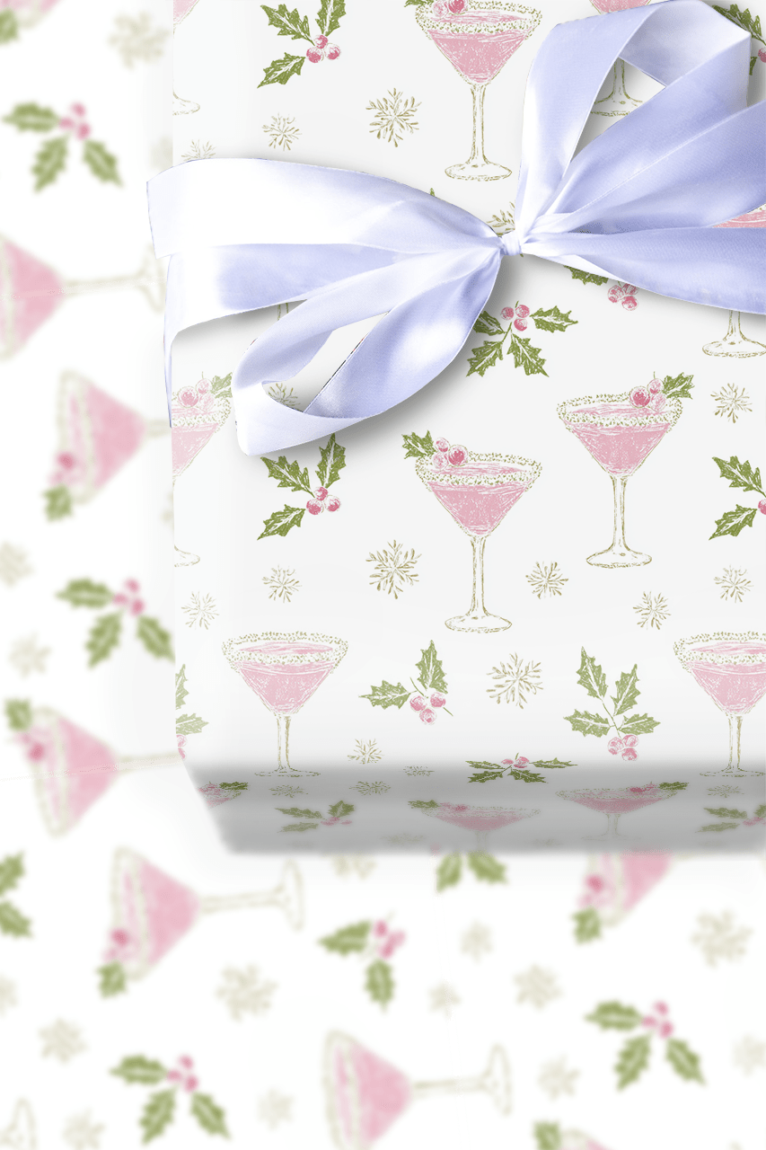Christmas Cosmopolitans - Wrapping Paper - Aspen & Arlo