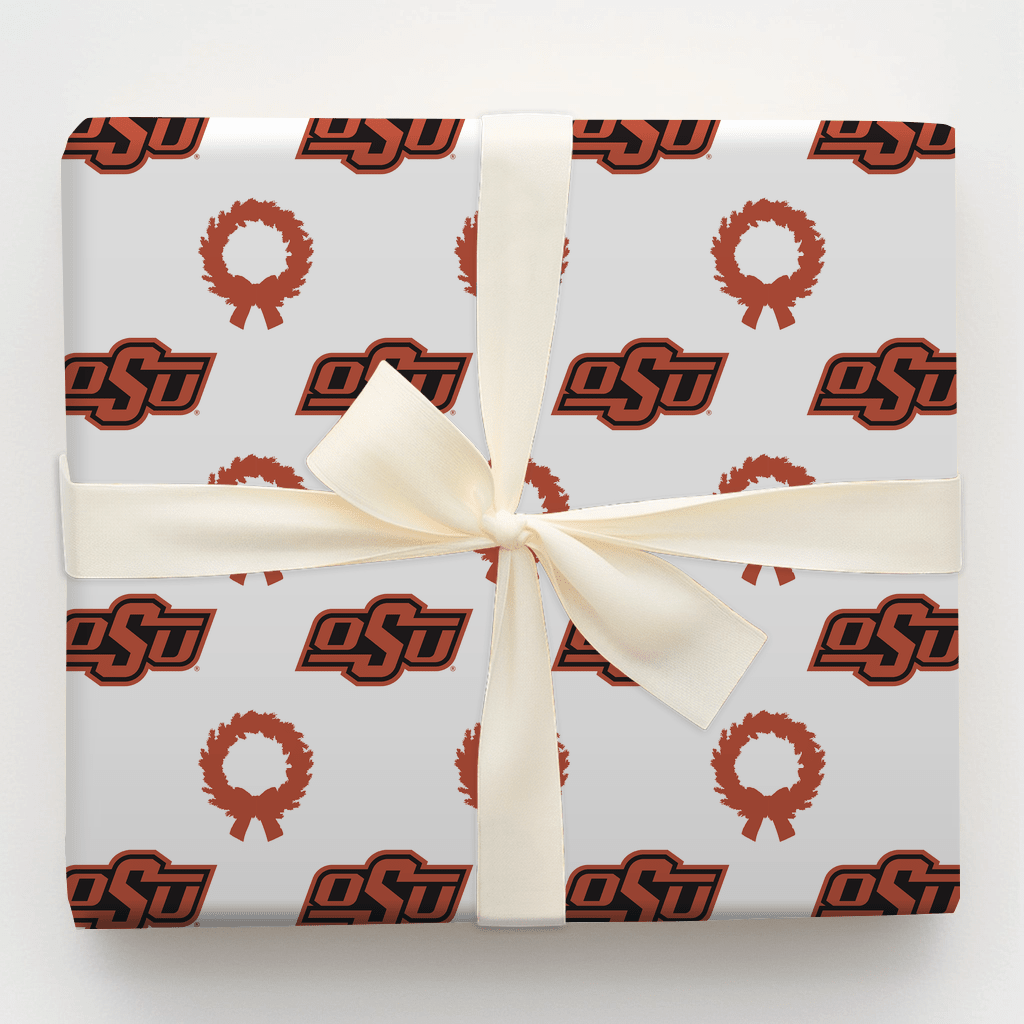 OSU Wreath - Wrapping Paper - Aspen & Arlo