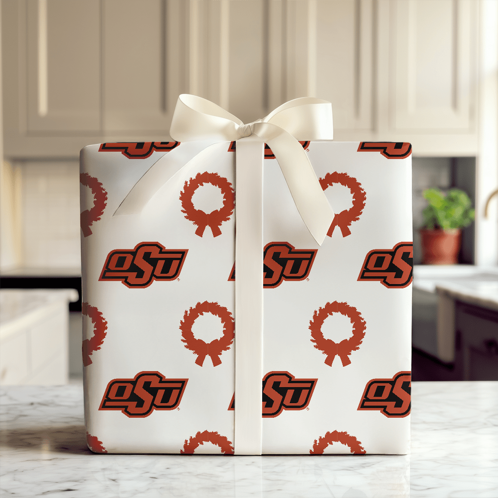 OSU Wreath - Wrapping Paper - Aspen & Arlo