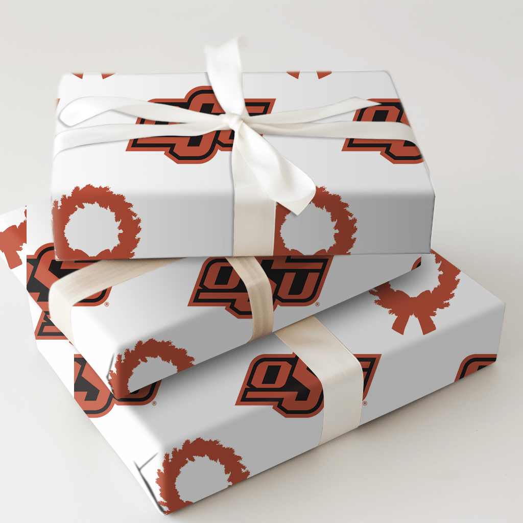 OSU Wreath - Wrapping Paper - Aspen & Arlo