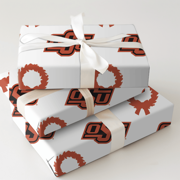 OSU Wreath - Wrapping Paper - Aspen & Arlo