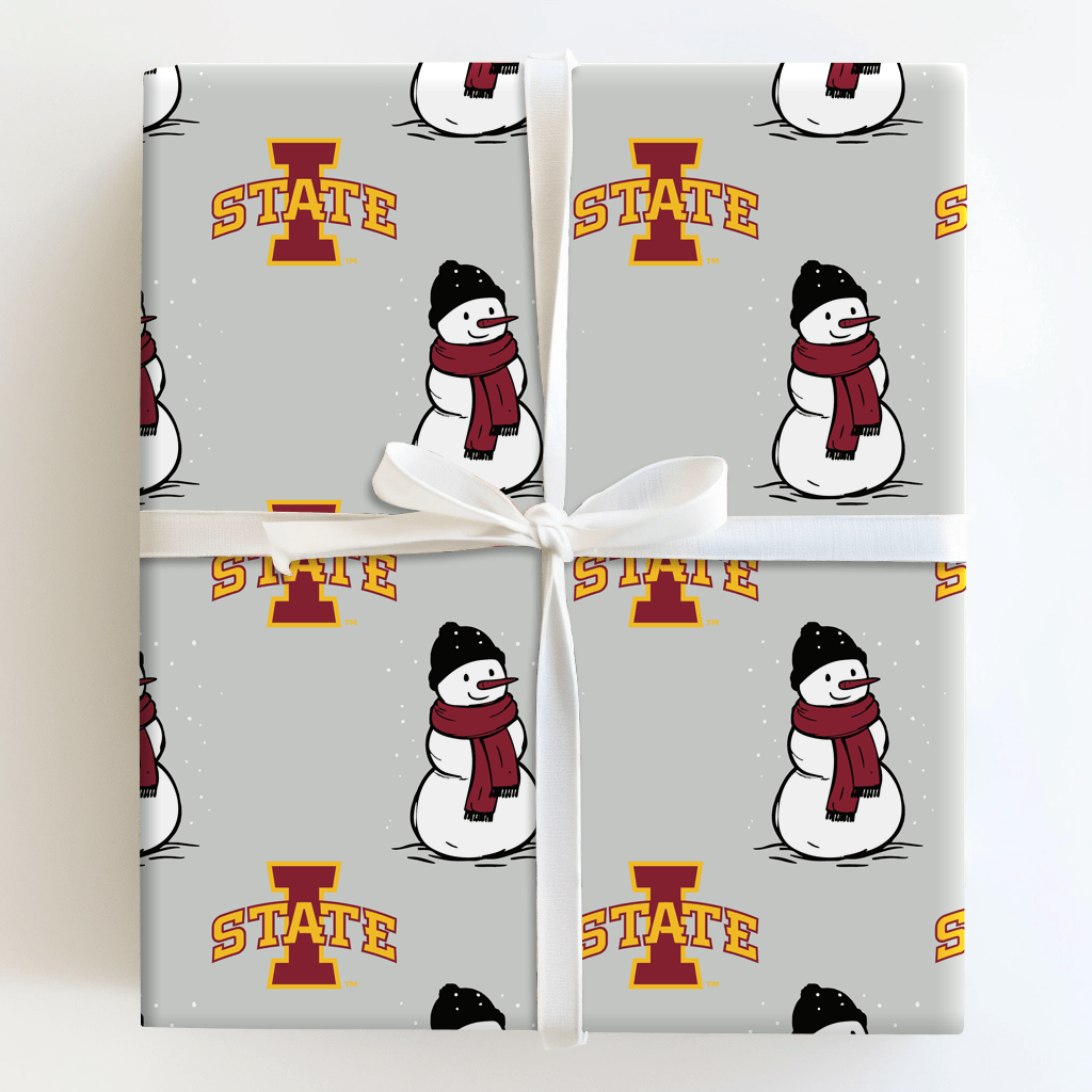 Iowa State Snowman - Wrapping Paper - Aspen & Arlo