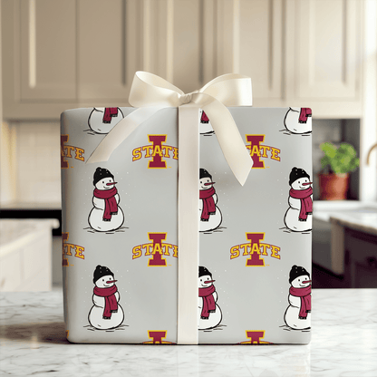 Iowa State Snowman - Wrapping Paper - Aspen & Arlo