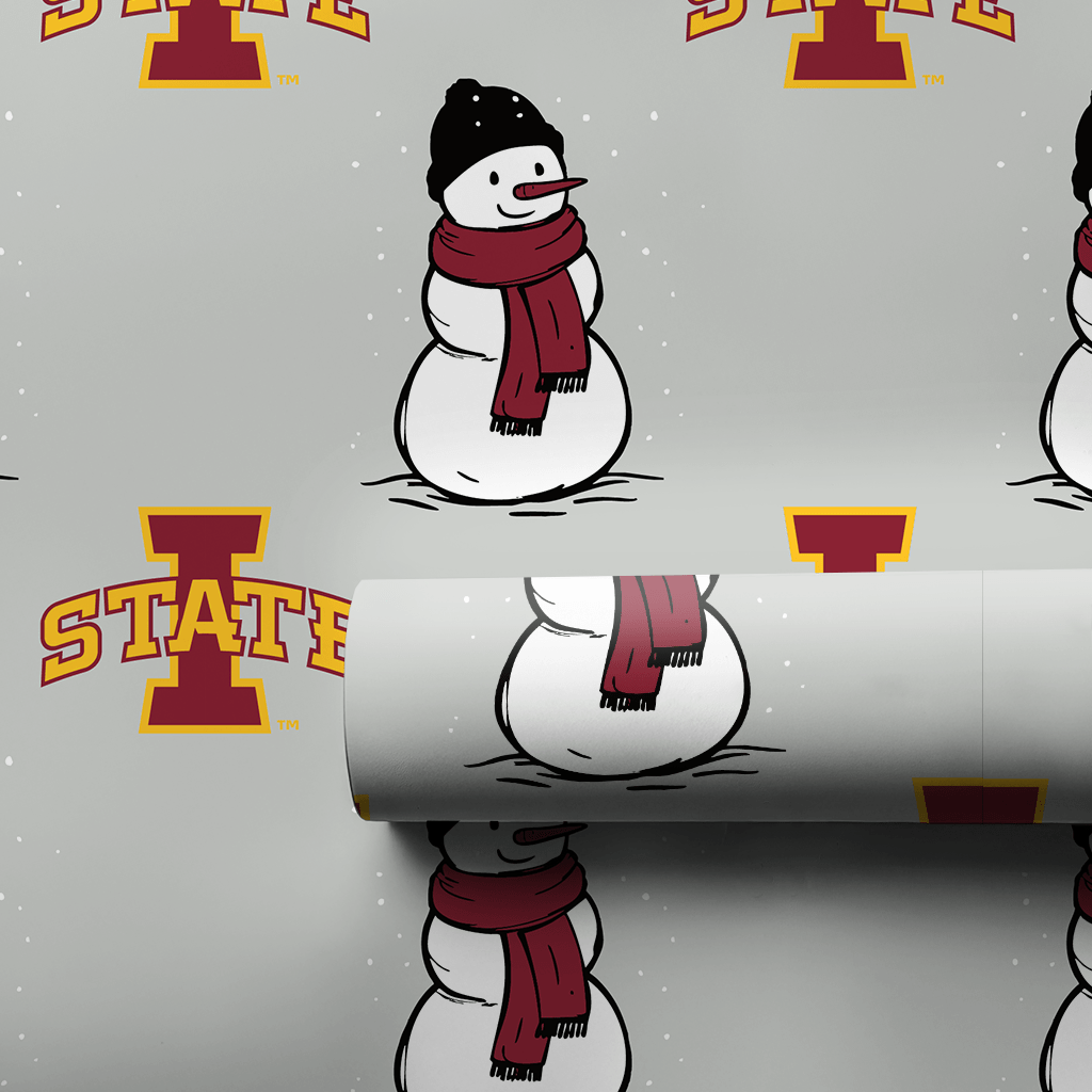 Iowa State Snowman - Wrapping Paper - Aspen & Arlo