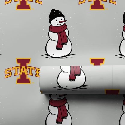 Iowa State Snowman - Wrapping Paper - Aspen & Arlo