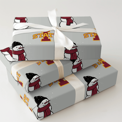 Iowa State Snowman - Wrapping Paper - Aspen & Arlo