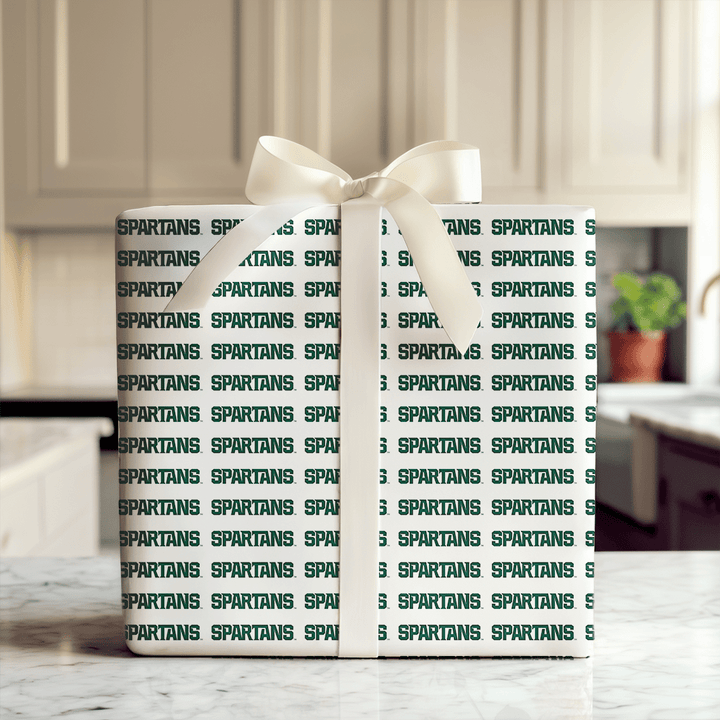 Repeating Spartans - Wrapping Paper - Aspen & Arlo