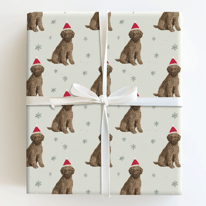 Lagotto & Snowflakes - Wrapping Paper - Aspen & Arlo