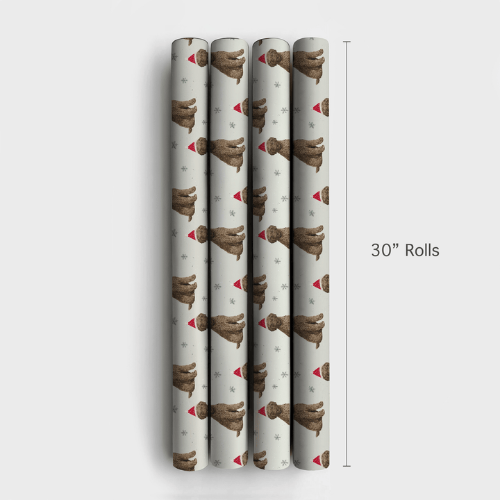 Lagotto & Snowflakes - Wrapping Paper - Aspen & Arlo