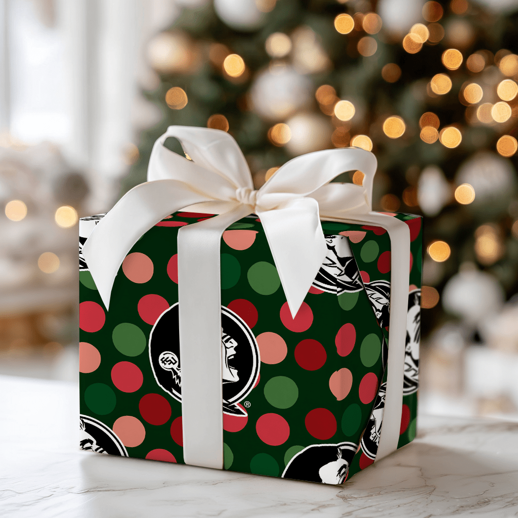 FSU Winter Dots - Wrapping Paper - Aspen & Arlo