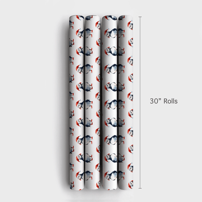 Puffin Claus - Wrapping Paper - Aspen & Arlo