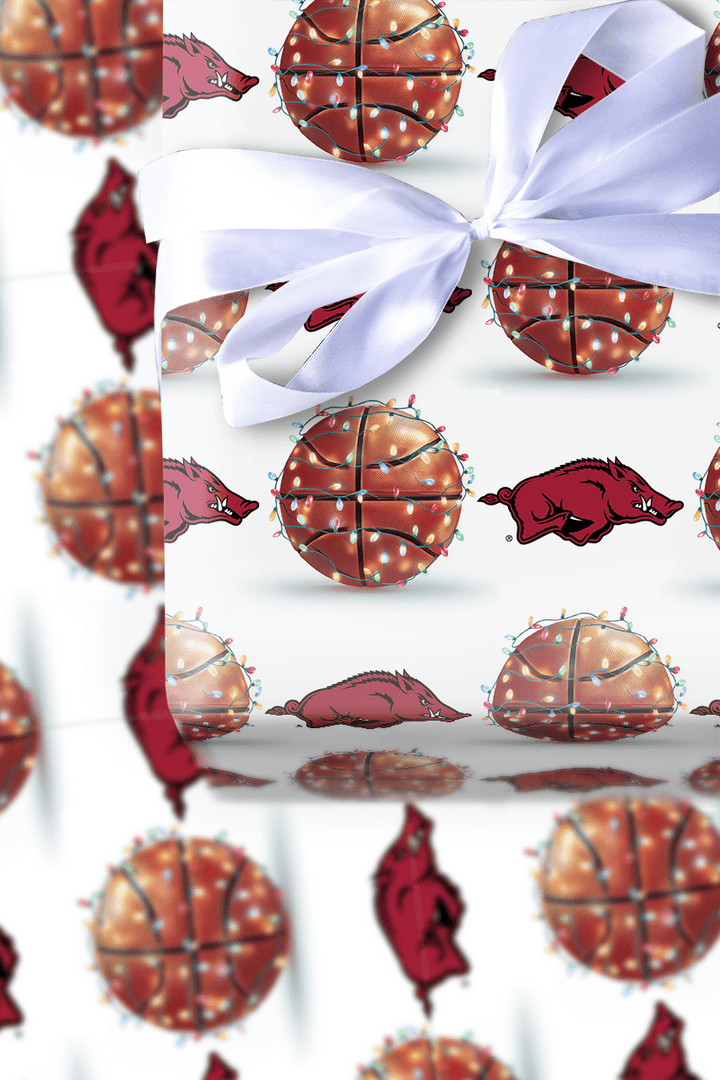 Holiday Hoops Hogs - Wrapping Paper - Aspen & Arlo