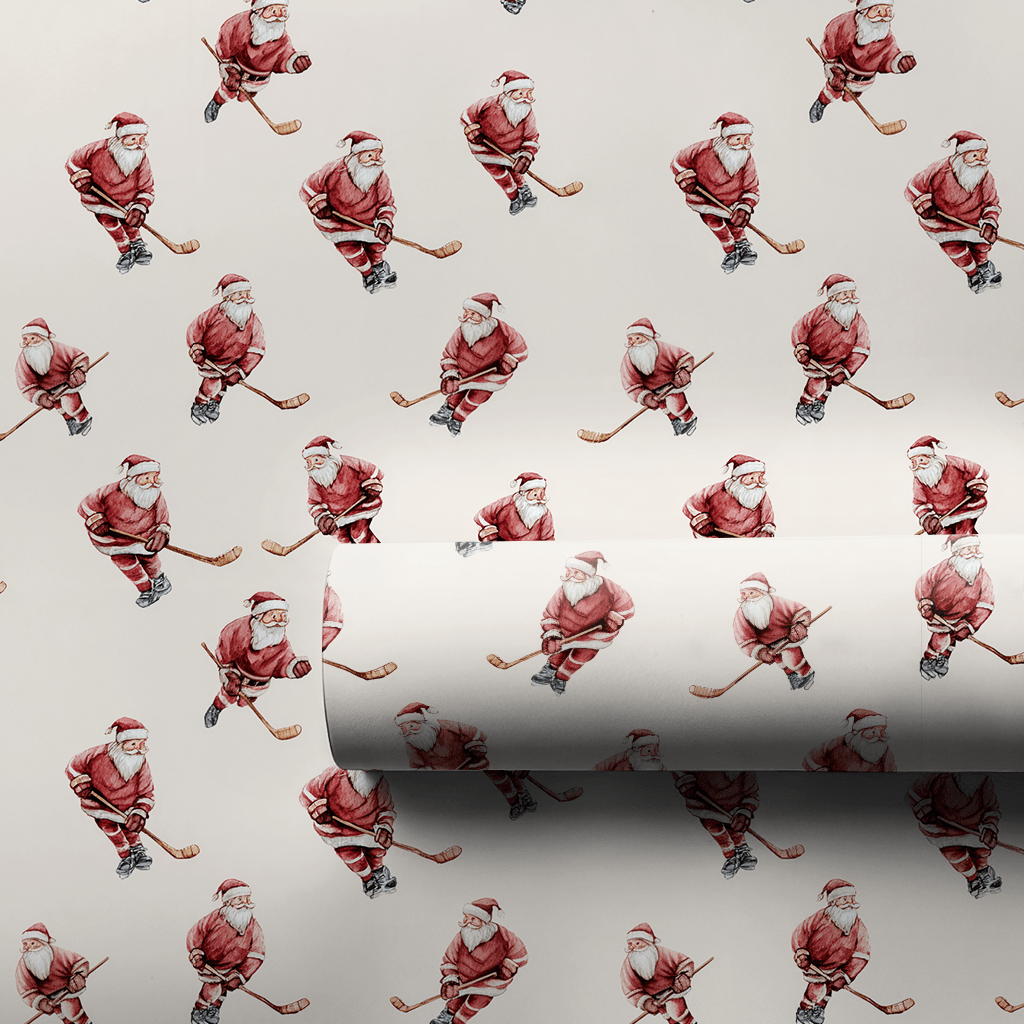 Hockey Holiday - Wrapping Paper - Aspen & Arlo