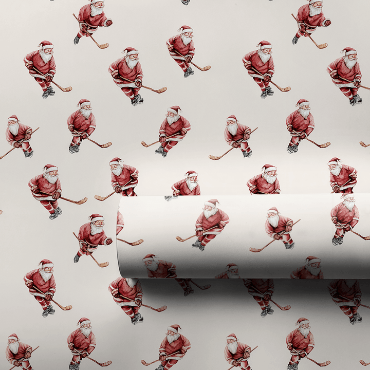 Hockey Holiday - Wrapping Paper - Aspen & Arlo