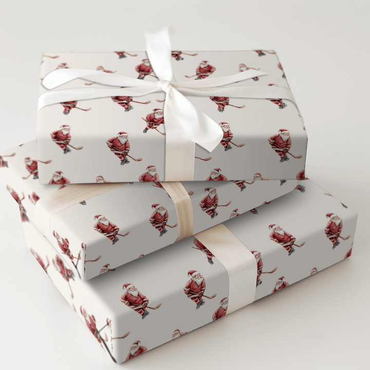 Hockey Holiday - Wrapping Paper - Aspen & Arlo
