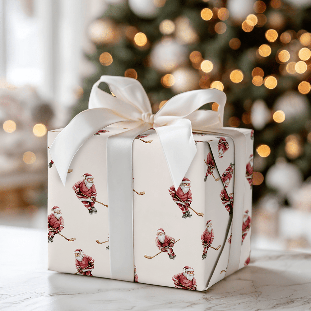 Hockey Holiday - Wrapping Paper - Aspen & Arlo