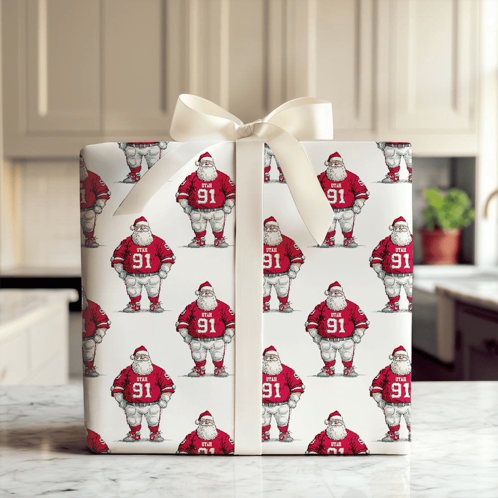 Red & White Christmas in Utah - Wrapping Paper - Aspen & Arlo