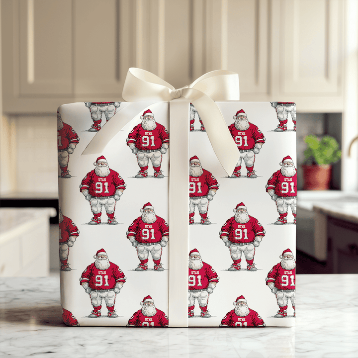 Red & White Christmas in Utah - Wrapping Paper - Aspen & Arlo