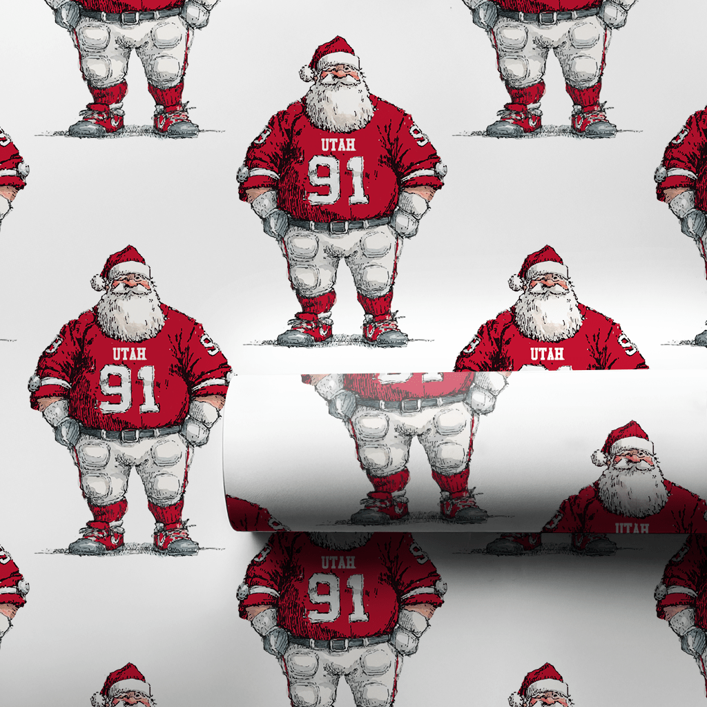 Red & White Christmas in Utah - Wrapping Paper - Aspen & Arlo