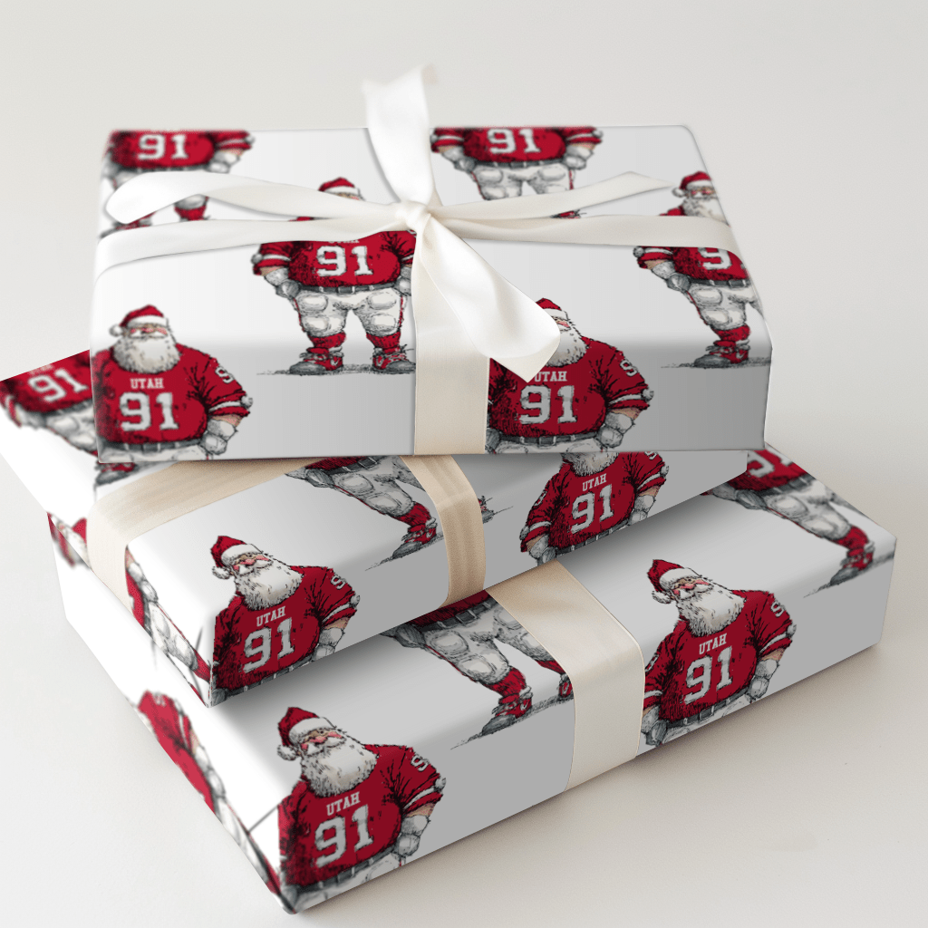 Red & White Christmas in Utah - Wrapping Paper - Aspen & Arlo