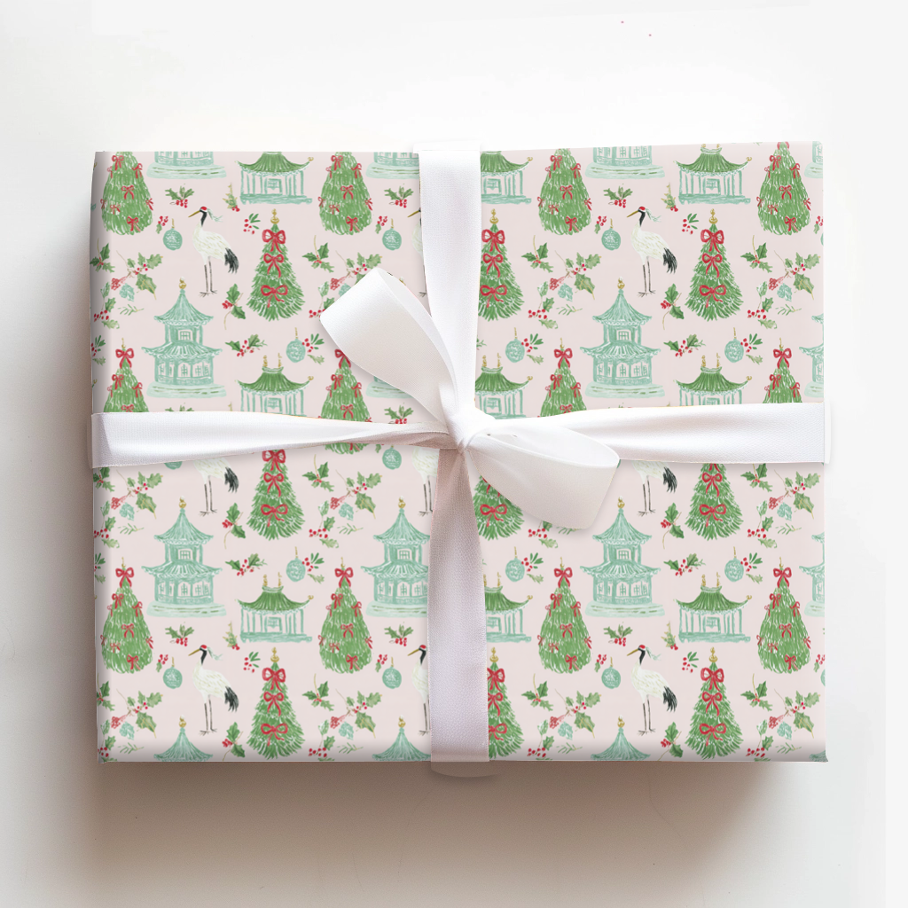 Christmas Porcelain Crane_