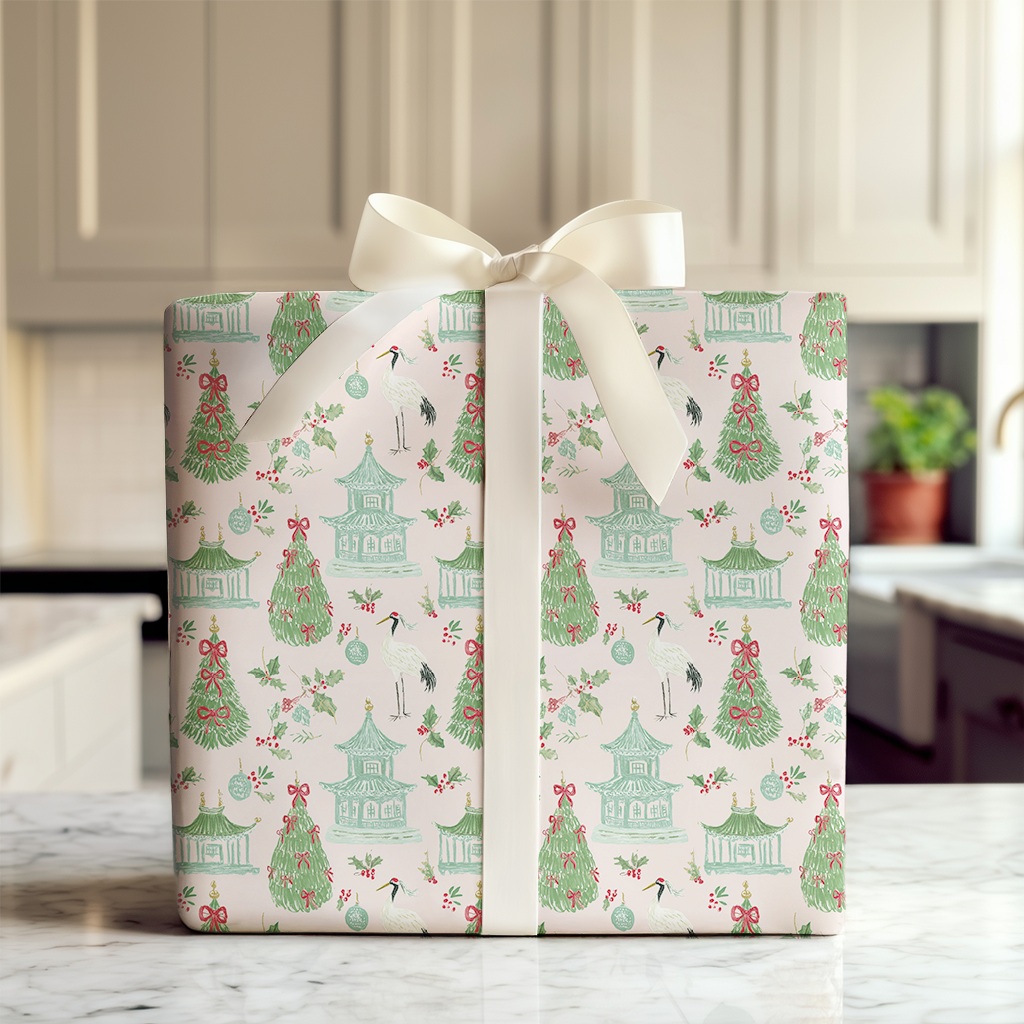 Christmas Porcelain Crane_
