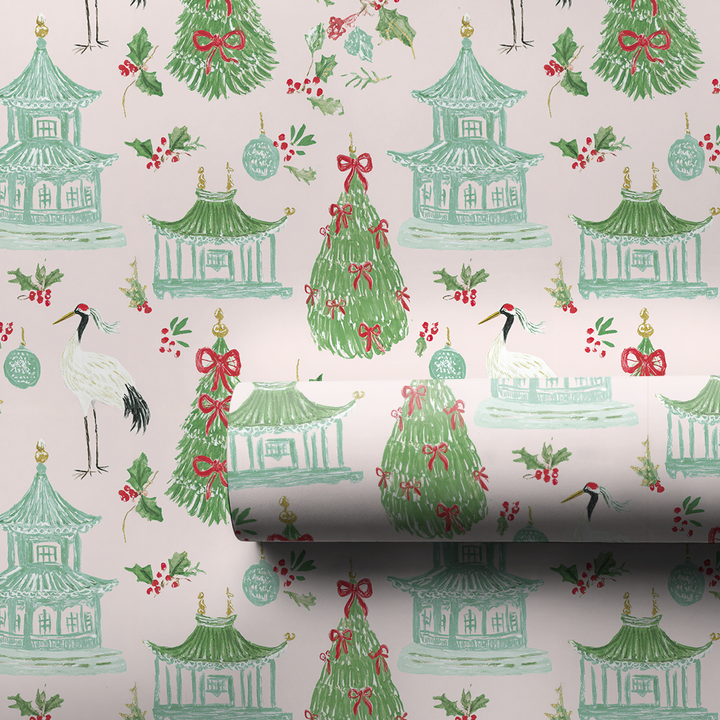 Christmas Porcelain Crane_