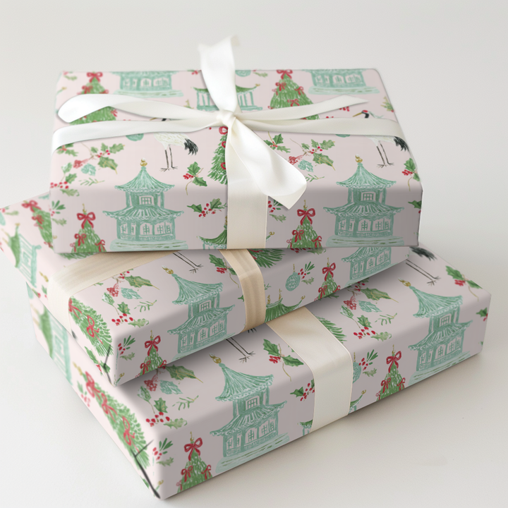 Christmas Porcelain Crane_