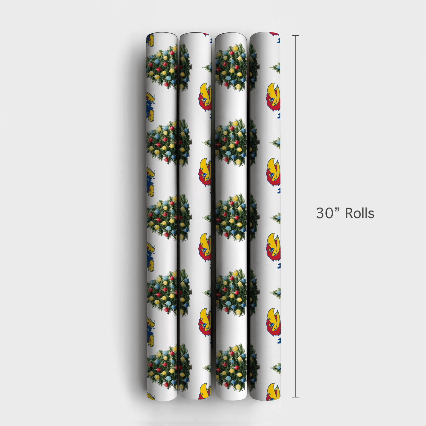 Jingle Jayhawk Tree - Wrapping Paper - Aspen & Arlo