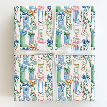 Ballet Slipper Stocking - Wrapping Paper - Aspen & Arlo